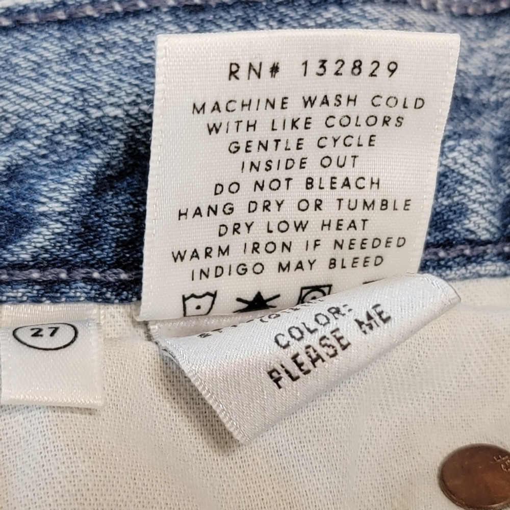 NWOT $228 GRLFRND Teagan High Waisted Jeans In Please Me Wash 27 - Picture 10 of 10